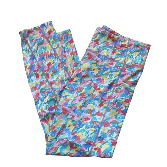 Tuckernuck Leggings Dayglow Kaylee Size Large Sport Pants Summer Multicolor - Picture 4 of 6
